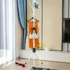 Вішалка для одягу висота 173 см підлогова з гачками для одягу, капелюхів та аксесуарів металева біла Вішалка для одягу висота 173 см підлогова з гачками для одягу, капелюхів та аксесуарів металева біла