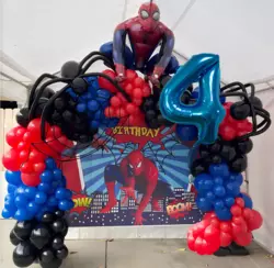 Набір повітряних куль «Spider-Man», прикраса для дня народження хлопчика Набір повітряних куль «Spider-Man», прикраса для дня народження хлопчика