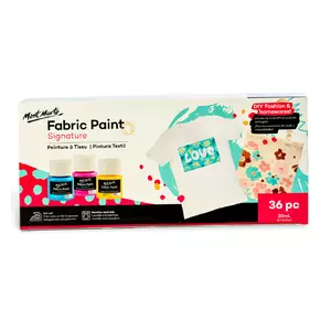 Краски акриловые для рисования на ткани Mont Marte Fabric Paint Set Signature 36pc x 20ml Краски акриловые для рисования на ткани Mont Marte Fabric Paint Set Signature 36pc x 20ml