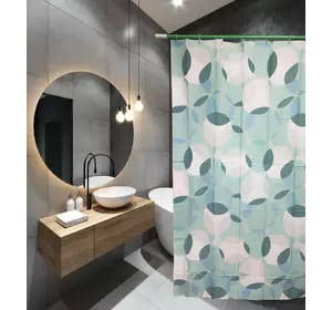 Шторка для ванны из полиэстера водонепроницаемая Bathlux 180x180 см с кольцами, занавеска для ванной комнаты Шторка для ванны из полиэстера водонепроницаемая Bathlux 180x180 см с кольцами, занавеска для ванной комнаты