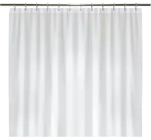 Шторка для ванны из полиэстера водонепроницаемая Bathlux 180x180 см с кольцами, занавеска для ванной комнаты Шторка для ванны из полиэстера водонепроницаемая Bathlux 180x180 см с кольцами, занавеска для ванной комнаты