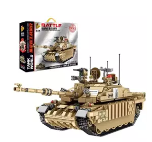 Конструктор детский. Танк военный Challenger II игровой на 1687 детали Конструктор детский. Танк военный Challenger II игровой на 1687 детали