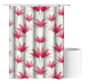 Шторка для ванны из полиэстера водонепроницаемая Bathlux 180x180 см с кольцами, занавеска для ванной комнаты Шторка для ванны из полиэстера водонепроницаемая Bathlux 180x180 см с кольцами, занавеска для ванной комнаты