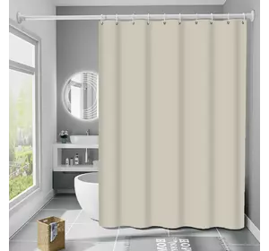 Шторка для ванны из полиэстера водонепроницаемая Bathlux 180x180 см с кольцами, занавеска для ванной Шторка для ванны из полиэстера водонепроницаемая Bathlux 180x180 см с кольцами, занавеска для ванной