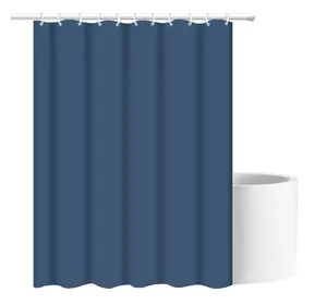 Шторка для ванны из полиэстера водонепроницаемая Bathlux 180x180 см с кольцами, занавеска для ванной, Серая Шторка для ванны из полиэстера водонепроницаемая Bathlux 180x180 см с кольцами, занавеска для ванной, Серая