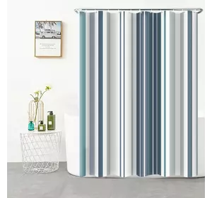 Шторка для ванны из полиэстера водонепроницаемая Bathlux 180x180 см с кольцами, занавеска для ванной комнаты Шторка для ванны из полиэстера водонепроницаемая Bathlux 180x180 см с кольцами, занавеска для ванной комнаты