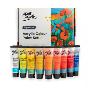 Краски акриловые для рисования Mont Marte Acrylic Colour Paint Set Signature 18pc x 36ml Разные цвета Краски акриловые для рисования Mont Marte Acrylic Colour Paint Set Signature 18pc x 36ml Разные цвета