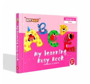 Детская развивающая книга Busy Book Монтессори,тактильная книга с липучками Keybaby для детей,бизибук, Letters Детская развивающая книга Busy Book Монтессори,тактильная книга с липучками Keybaby для детей,бизибук, Letters