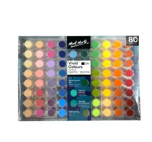 Набор акриловых красок Mont Marte Vivid Colors - 80 штук Набор акриловых красок Mont Marte Vivid Colors - 80 штук