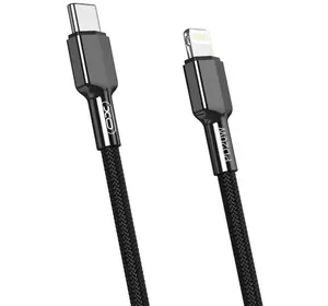 USB Кабель XO NB183A 20W Type-C - Lightning 1М 45pc, кабель для зарядки телефона, Черный USB Кабель XO NB183A 20W Type-C - Lightning 1М 45pc, кабель для зарядки телефона, Черный