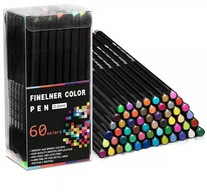 Набор профессиональных разноцветных линеров для рисования Fineliner Color 60 цветов Набор профессиональных разноцветных линеров для рисования Fineliner Color 60 цветов