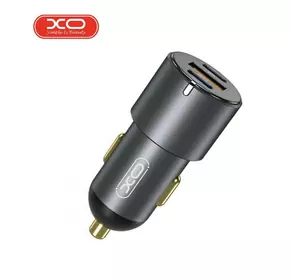 Автомобильное зарядное устройство XO CC45 PD 60W + QC3.0 30W 1USB/2Type-C + Type-C - Type-C Серый Автомобильное зарядное устройство XO CC45 PD 60W + QC3.0 30W 1USB/2Type-C + Type-C - Type-C Серый