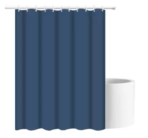 Шторка для ванны из полиэстера водонепроницаемая Bathlux 180x180 см с кольцами, занавеска для ванной комнаты Шторка для ванны из полиэстера водонепроницаемая Bathlux 180x180 см с кольцами, занавеска для ванной комнаты