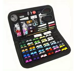 Набір голок і ниток, в тканинному пеналі для шиття, початковий для ручного шиття для початківців 172 шт. Набір голок і ниток, в тканинному пеналі для шиття, початковий для ручного шиття для початківців 172 шт.