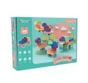 М'який силіконовий конструктор для дітей Soft rubber building blocks 40 шт М'який силіконовий конструктор для дітей Soft rubber building blocks 40 шт