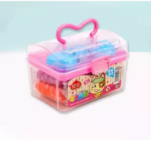 Набір тіста пластелін для ліплення різнокольорова глина для ліплення, дитячий пластилін 12 кольорів у контейнері рожевий Набір тіста пластелін для ліплення різнокольорова глина для ліплення, дитячий пластилін 12 кольорів у контейнері рожевий