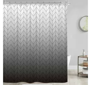 Шторка для ванни водонепроникна Bathlux 180x180 см з кільцями, фіранка для ванної кімнати Шторка для ванни водонепроникна Bathlux 180x180 см з кільцями, фіранка для ванної кімнати